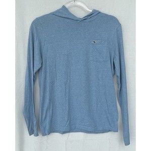Vineyard Vines Hoodie Girls L 14 Striped Blue White Long Sleeve Cotton